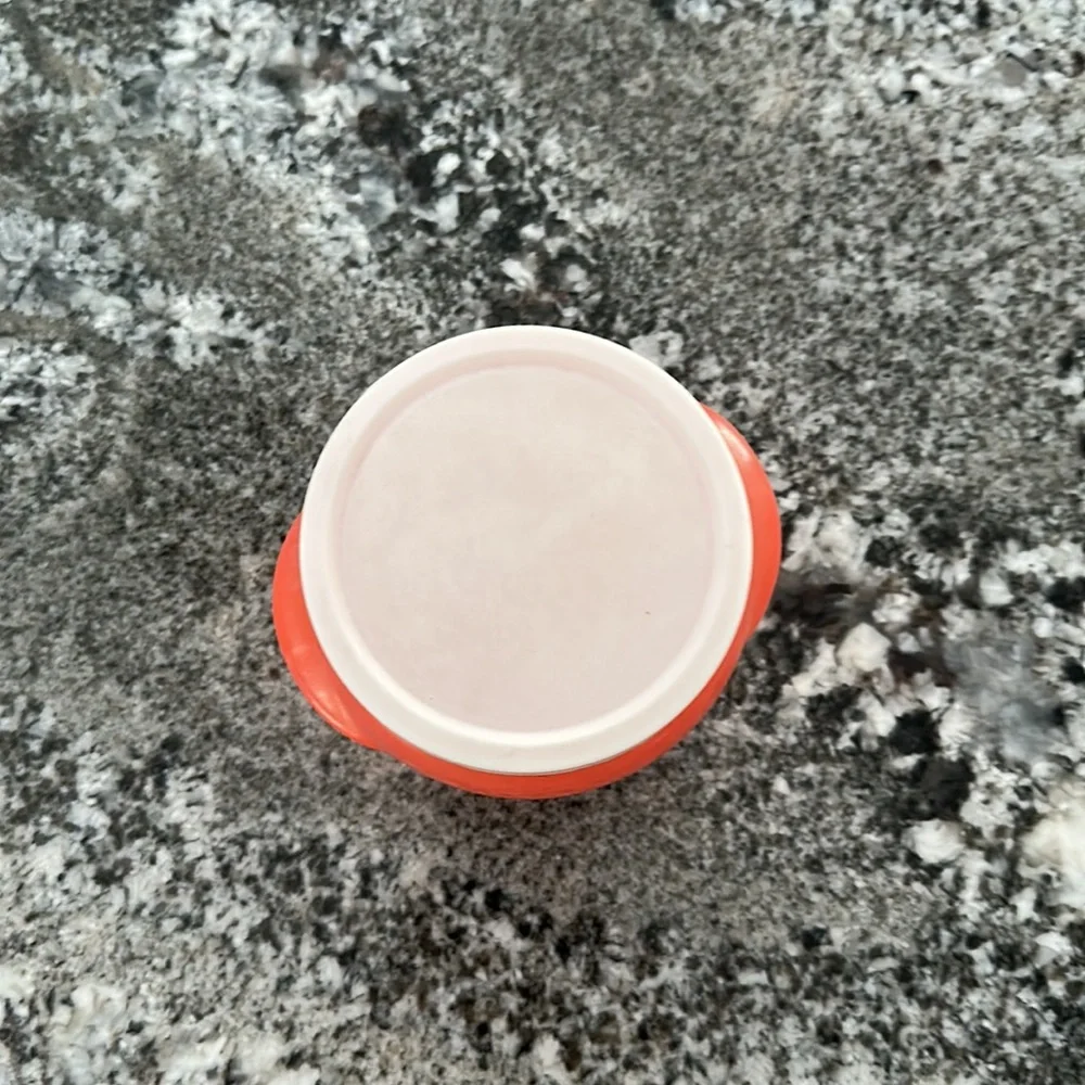 Glasbake McKee honey whip jar pot with lid - melon 2/$20
